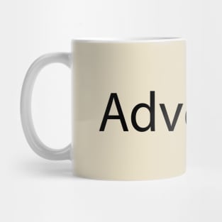 Adversity typographic logo design Mug